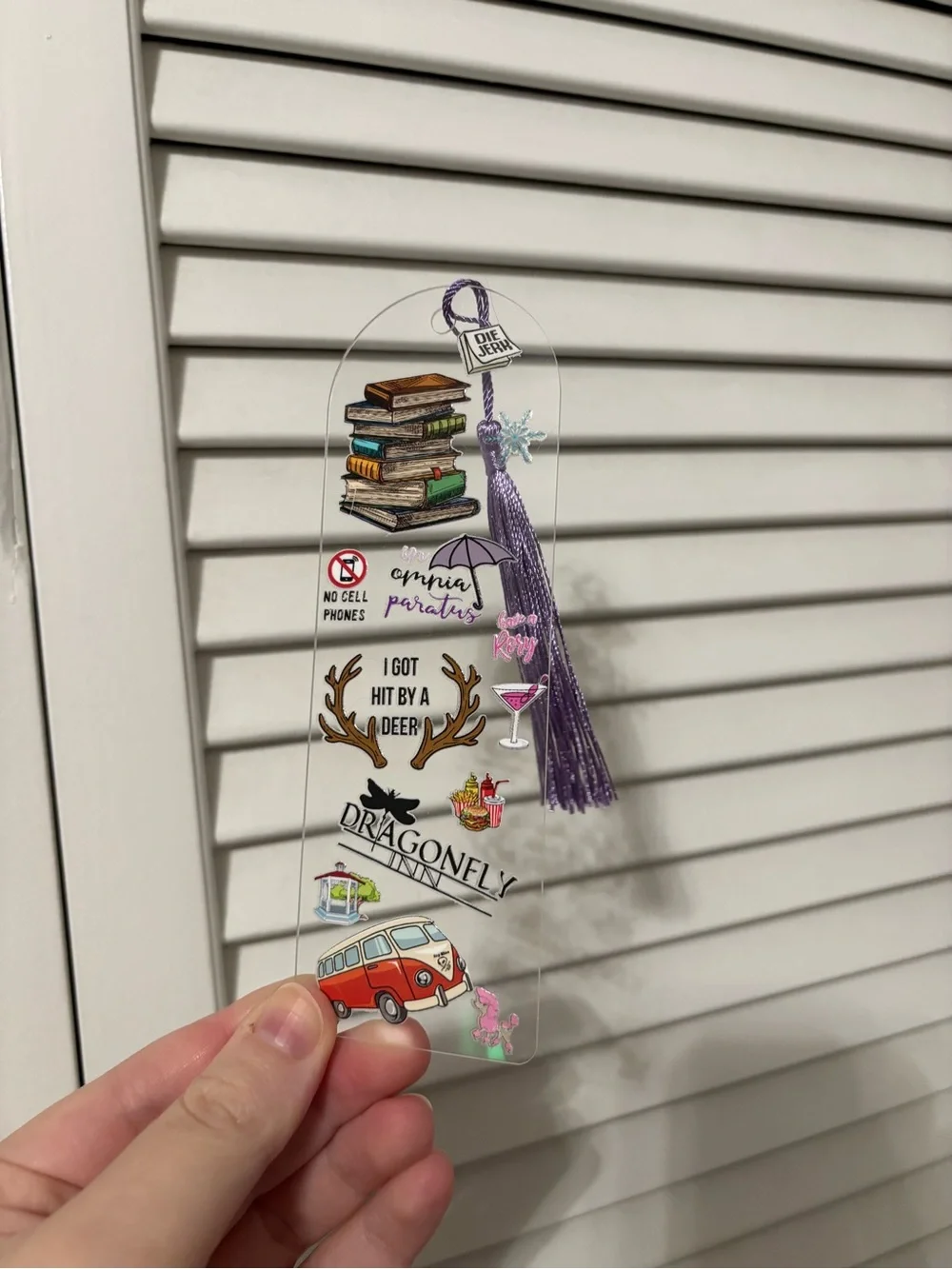 Tv show fandom vibes handcrafted bookmark by me
